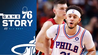 Embiid, Harris, Curry guide Sixers to comeback road win over Heat 109-98 | Sixers Postgame Live
