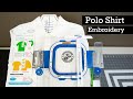 Polo Shirt Hooping and Embroidery (Ricoma MT1501 and Mighty Hoops)