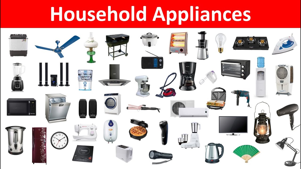 Household Electrical Appliances List Essential Gadgets For Modern