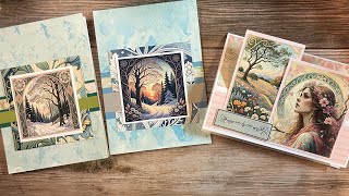 Three more Four Seasons cards for #kcc17  Sketches 6 and 8