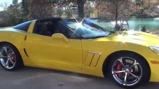 HD VIDEO 2012 CHEVROLET CORVETTE GRAND SPORT 4LT VELOCITY YELLOW USED FOR SALE SEE WWW SUNSETMOTORS