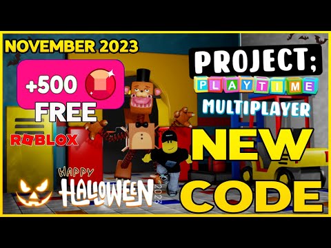 500 GemsNEW WORKING CODE forPROJECT PLAYTIME MULTIPLAYERRoblox November 2023 Codes for Roblox TV