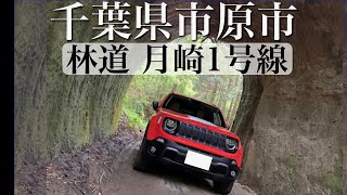 千葉県市原市 林道 月崎1号線 - Driving on Tsukisaki Forest Road No.1 with Jeep Renegade