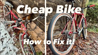 Cheap Bicycle I How to Fix it I Retro MTB TREK 800 Restoration