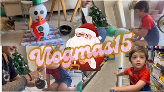 Vlogmas15/ manualidad NAVIDEÑA con mi pupu! Hicimos un ⛄️