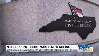 NC Supreme Court orders elections board not to certify Riggs-Griffin court race