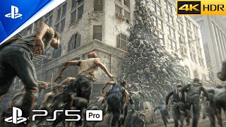 World War Z (PS5 PRO) NEW YORK ZOMBIES OUTBREAK | High Graphics IMMERSIVE Gameplay [4K 60FPS HDR]