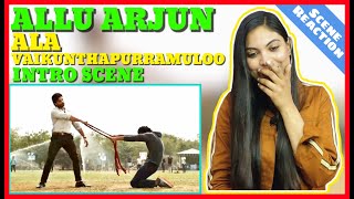 #AlaVaikunthapurramuloo Intro Scene Reaction | ALLU ARJUN Reaction || PRAGATI PAL