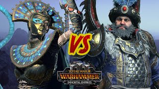 KHALIDA vs BORIS - Tomb Kings vs Kislev // Total War: WARHAMMER 3 Immortal Empires Land Battle