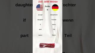 1000 Wörter lernen Folie 6 #deutsch #a1 #b1 ( Deutsch Lernen )