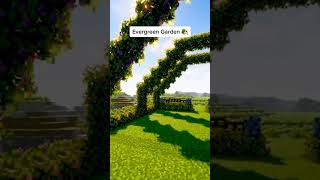 Minecraft Evergreen Garden #minecraft #shorts #viral