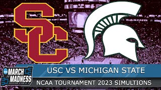 USC vs Michigan State - NCAA March Madness 2023 East Region First Round Full Game - NBA 2K23 Sim