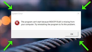 The Program Can't Start Because MSVCP110.dll Is Missing From Your Computer - 2022 - Fix - Roblox