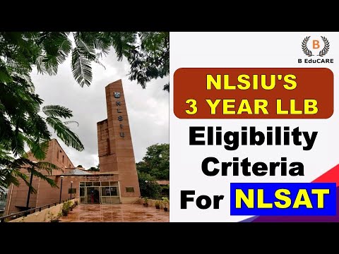 Eligibility Criteria For NLSAT | NLSIU Bengaluru | 3 Years LLB ...