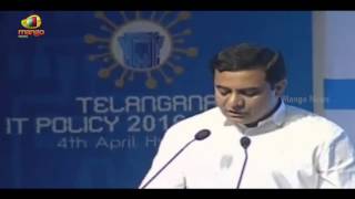 KTR Speaks at Telangana IT Policy 2016 Launch Event in Hyderabad | Mango News