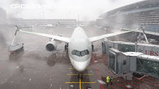 Snowfall | PLANESPOTTING | Zurich Airport 2021