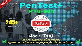 CompTIA PT0-001 | CompTIA PenTest+ Mock Test | 2022 Exam Latest Q&A to PASS the Exam
