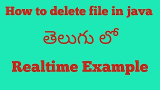 How to delete file from directory in java