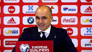 Belgium 3-1 Wales - Roberto Martinez Post-Match Press Conference - World Cup Qualifier