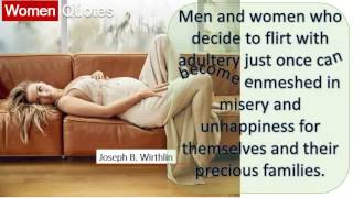 Inspiring Women Quotes By Joseph B. Wirthlin - Men and women who decide to