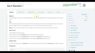 Hackerrank 30 days of code Java 8 Solution: Day 2: Operators