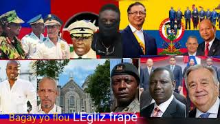 Haiti Vizit prezidan kolonbyen- Yon fidel legliz Egzekité-Komise polis tiré 1 solda FAD'H