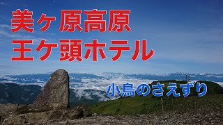 美ケ原高原　王ケ頭ホテル　標高2034m  小鳥のさえずり  (OUGATOU HOTEL  )