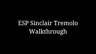 ESP Sinclair Tremolo Arm Installation Walkthrough and Explanation