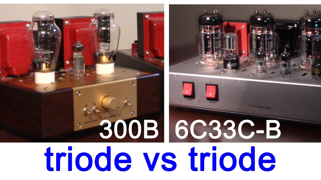 300B Vs 6C33C-B Triode Tube Amplifier Blind Test ; FLUXION Audio Model ...