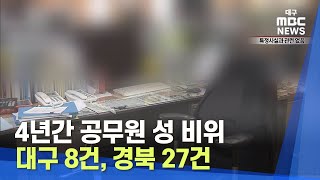 4년간 공무원 성 비위 대구 8건, 경북 27건