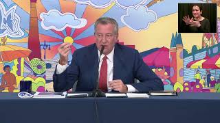 Mayor Bill de Blasio Holds Media Availability