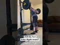 squat 250 lbs 1x1