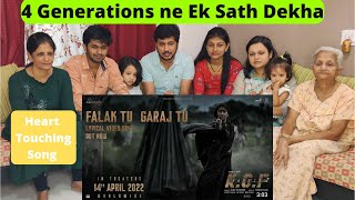 Falak Tu Garaj Tu Lyrical (Hindi) REACTION | KGF Chapter 2 | Rocking Star Yash | Prashanth Neel