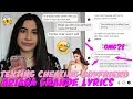 Texting Cheating Boyfriend "break up with your girlfriend, i'm bored" Ariana Grande Lyrics