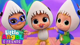 Baby Shark (Play At School) | Little Angel And Friends Kid Songs