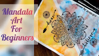 Coloured mandala art for beginners Mandala Art for Beginners | Mandala Art