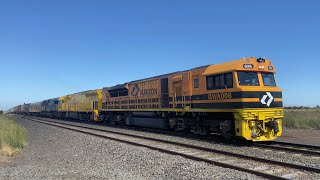 Down Aurizon 5MP1 with GWA008 ACD6056 CM3306 at Gheringhap headed for Perth 28/11/2024