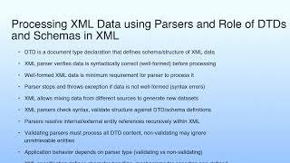 Short Summary | Cloud Computing XML Basics