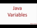 Types of Variables in java, Difference between Instance, Static and Local Variables