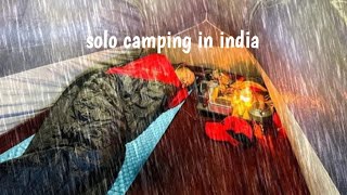 winter camping tent in india | best solo camping in heavy rain|camping in uttarakhand |