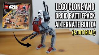 Lego Clone & Droid Battle Pack Alternate Build! (& Tutorial!)