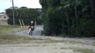 Japanese Motorcycle Mailman in Kisarazu