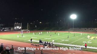 Oak Ridge v Ponderosa 12 15 17 RAS Sports Soccer Highlights Varsity Men's