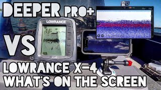 Deeper Pro+ Vs Lowrance X 4 What's On The Screen