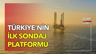 Türkiye'de Bir İlk: Karadeniz’de Kurulan Dev Sondaj Platformu Havadan Görüntülendi