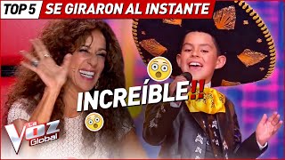 Coaches INSTANTLY TURNED their CHAIRS for these AUDITIONS in La Voz Kids