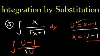 Integration by Substitution | Integral Calculus