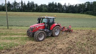 Déchaumage 2024 avec le Massey 7718S