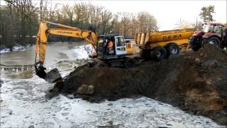 Grondverzet in de winter Loonbedrijf Breemhaar Ommen Case IH Hyundai, Veenhuis Alasco, Dewa