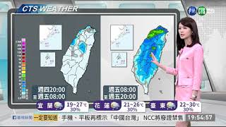 鋒面通過天氣不穩定 北部雨勢持續 | 華視新聞 20200312
